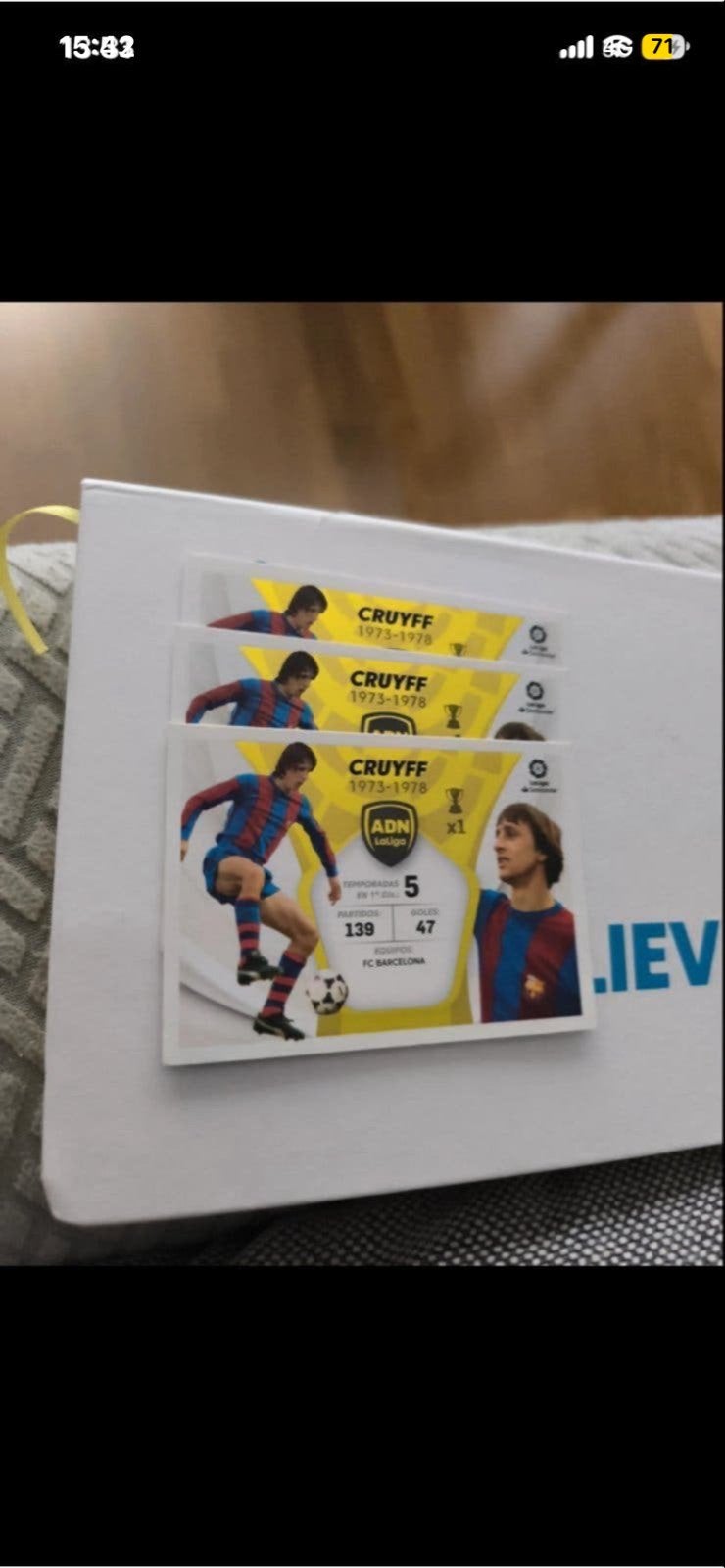 Johan Cruyff FC Barcelona Spelerskaart 1973-1978, Verzamelen, Ophalen of Verzenden, Zo goed als nieuw, Buitenlandse clubs, Spelerskaart