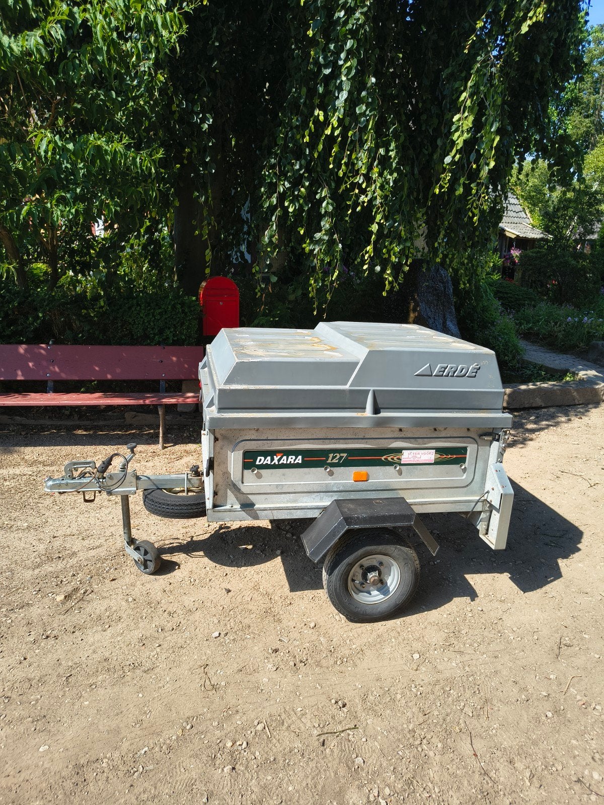Daxara 127 Aanhanger met huif - Compact en Handig, Ophalen of Verzenden, Gebruikt