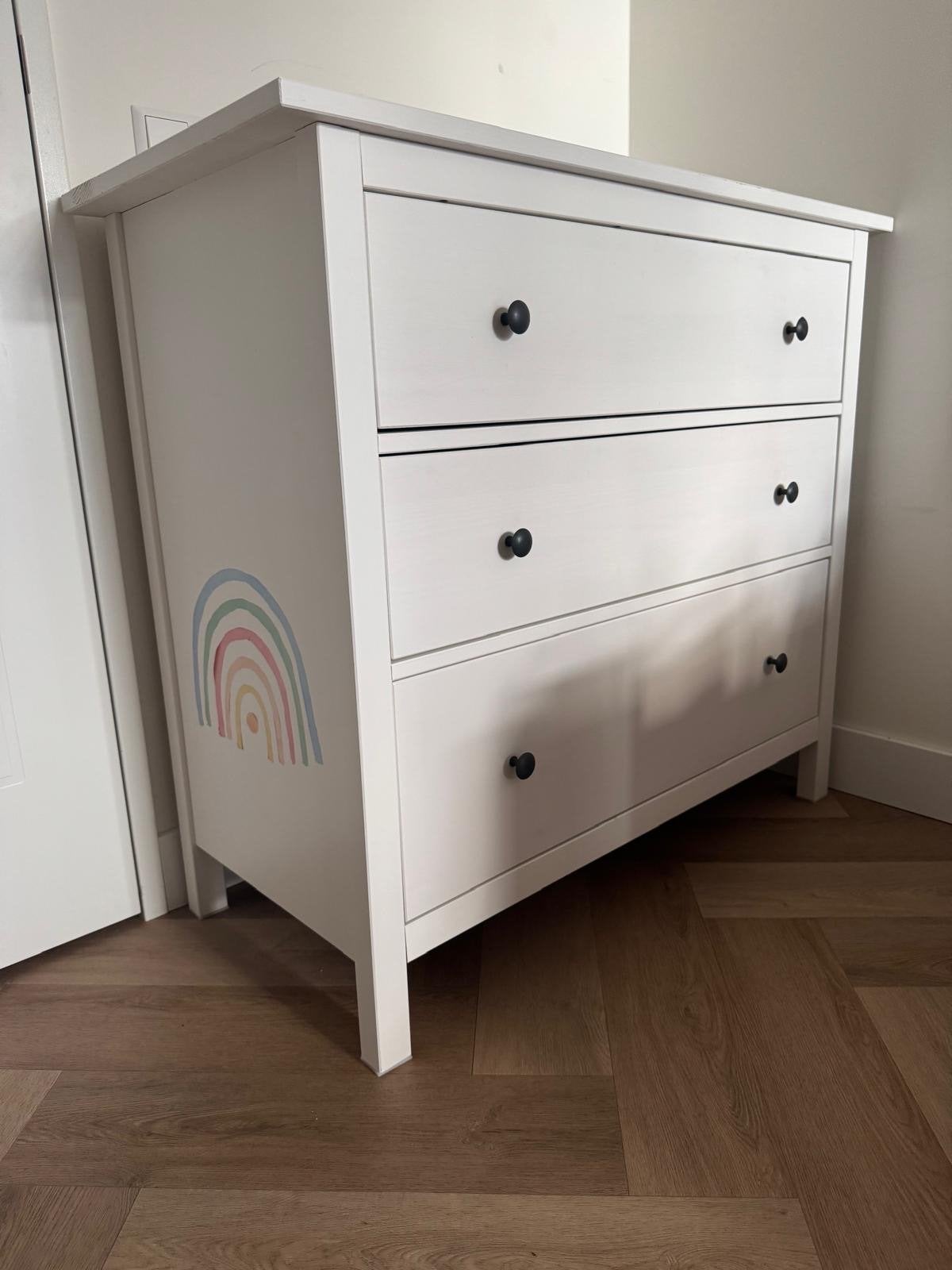 IKEA Commode met 3 lades - Wit, Ophalen, 50 tot 70 cm, Zo goed als nieuw, 75 tot 100 cm