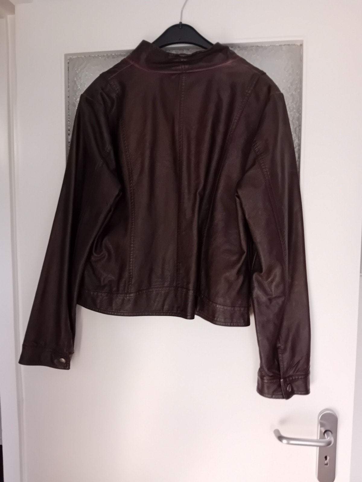 Kort bruin leren jasje, maat 44, van Espresso, Kleding | Dames, Ophalen of Verzenden, Maat 42/44 (L), Bruin