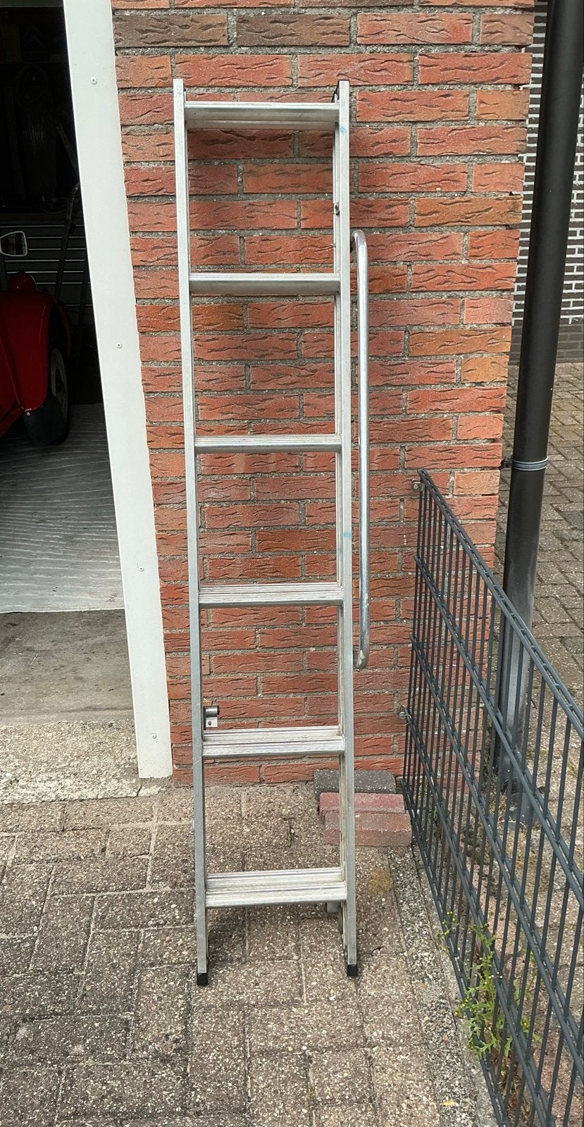 Lichtgewicht aluminium uitschuifbare vlizotrap, Ophalen, Gebruikt, Ladder, Opvouwbaar of Inschuifbaar