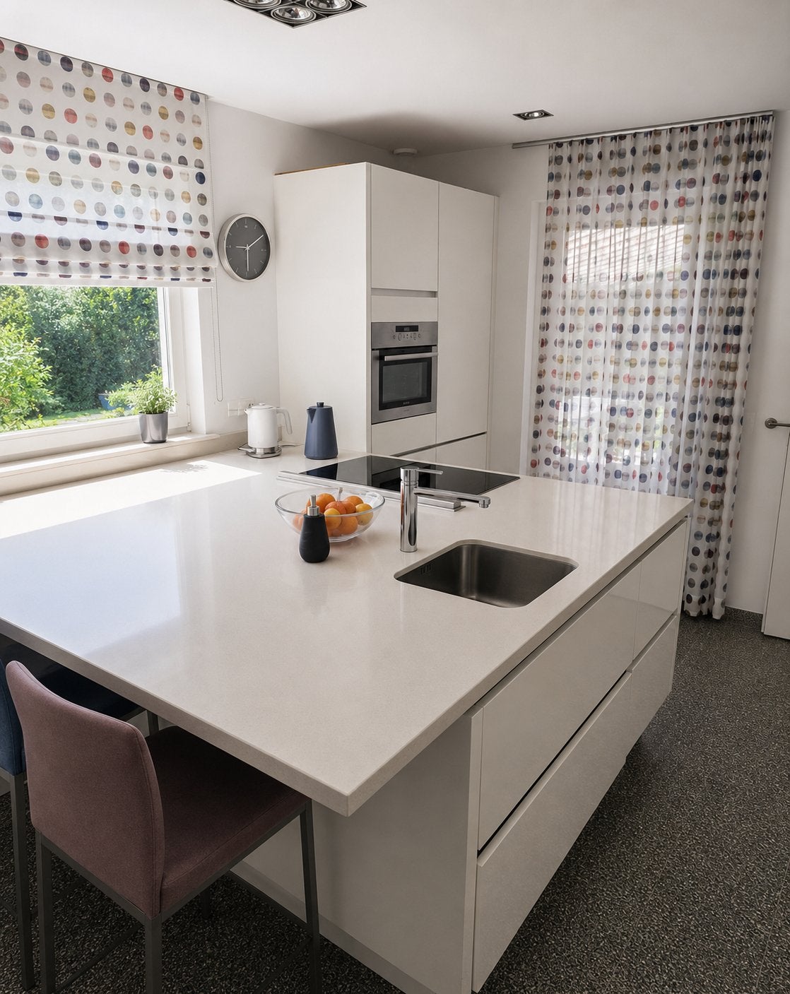 ✨T VORM EILAND KEUKEN MET  APPARATUUR ✨, Huis en Inrichting, Ophalen, Wit, Hoekkeuken, Zo goed als nieuw