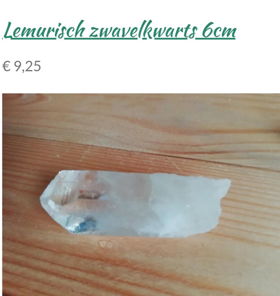 Lemurisch zwavelkwarts 6cm, Ophalen of Verzenden, Mineraal