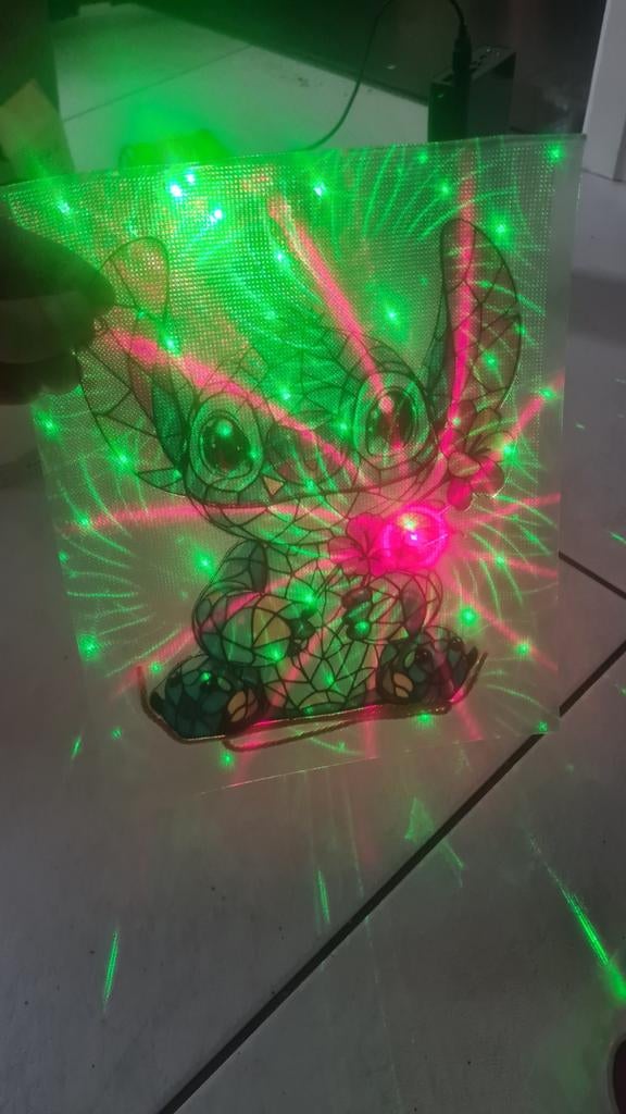 Leuke raam deco van stitch, Ophalen, Lamp