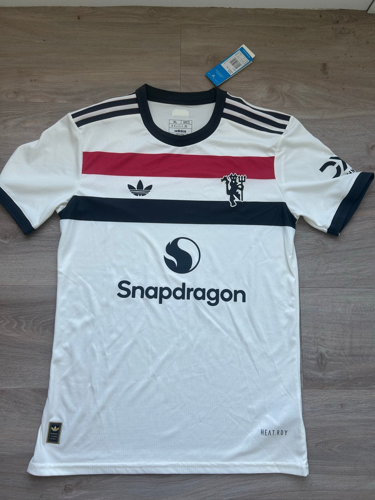 Man United Shirt XL Nieuw met Prijskaartje, Verzenden, Wit, Voetbal, Maat 56/58 (XL)