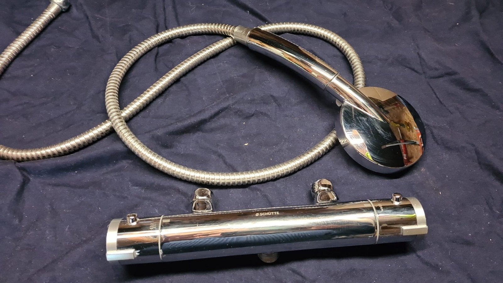 Schütte Doucheset met Thermostaatkraan en Handdouche, Ophalen of Verzenden, Zo goed als nieuw, Chroom, Douche