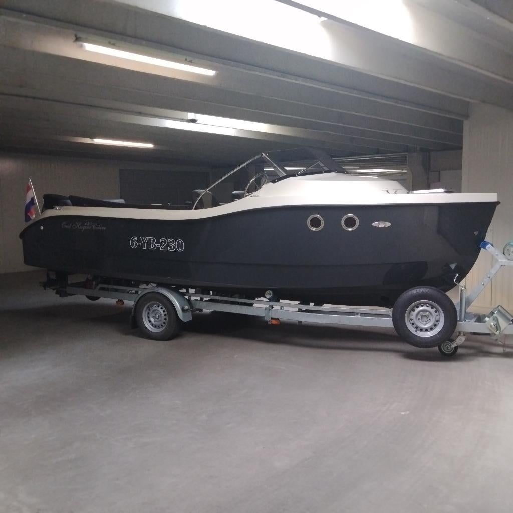 Oudhuijzer 630 Cabin met 140 pk Suzuki, Watersport en Boten, Ophalen, Zo goed als nieuw, Buitenboordmotor, Polyester