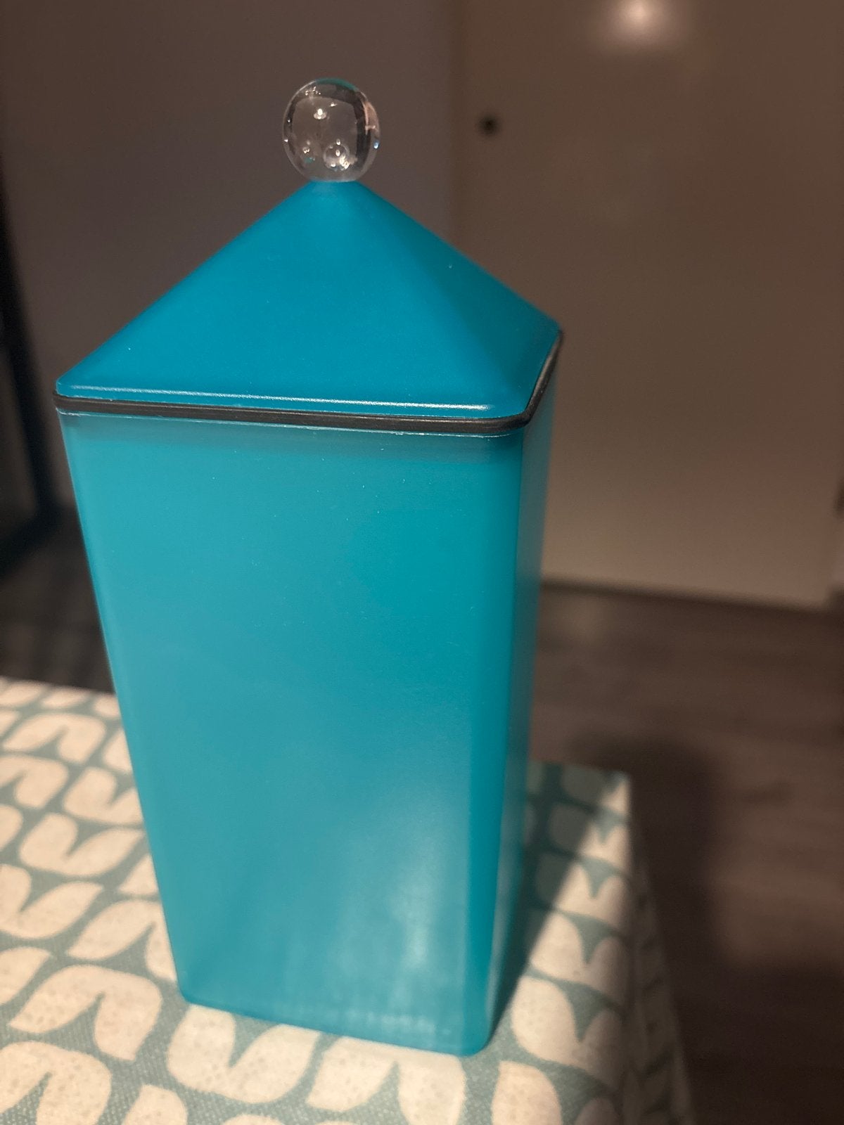 Jaren ‘80 Mepal Rosti voorraadpot- turquoise, Kunststof, Ophalen of Verzenden, Voorraadpot, Overige merken