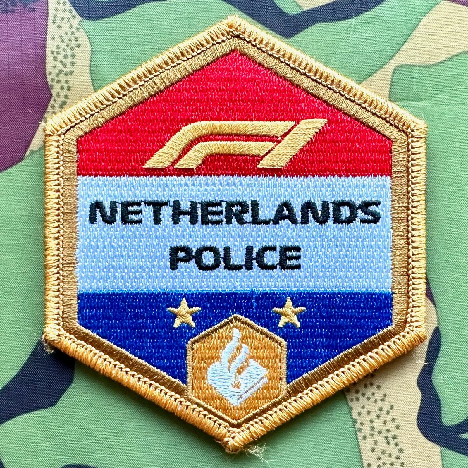 Patch Politie F1 Netherlands Police, Ophalen of Verzenden, Overige soorten, Nederland, Embleem of Badge