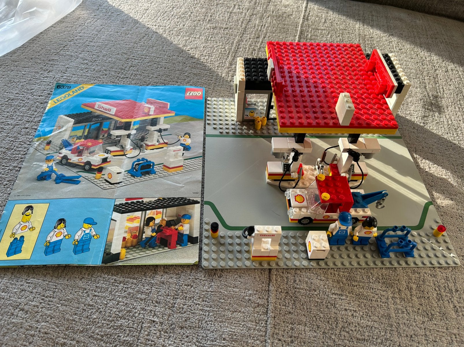 Lego 6378 Shell Service Station, Kinderen en Baby's, Speelgoed | Duplo en Lego, Ophalen of Verzenden, Gebruikt, Lego