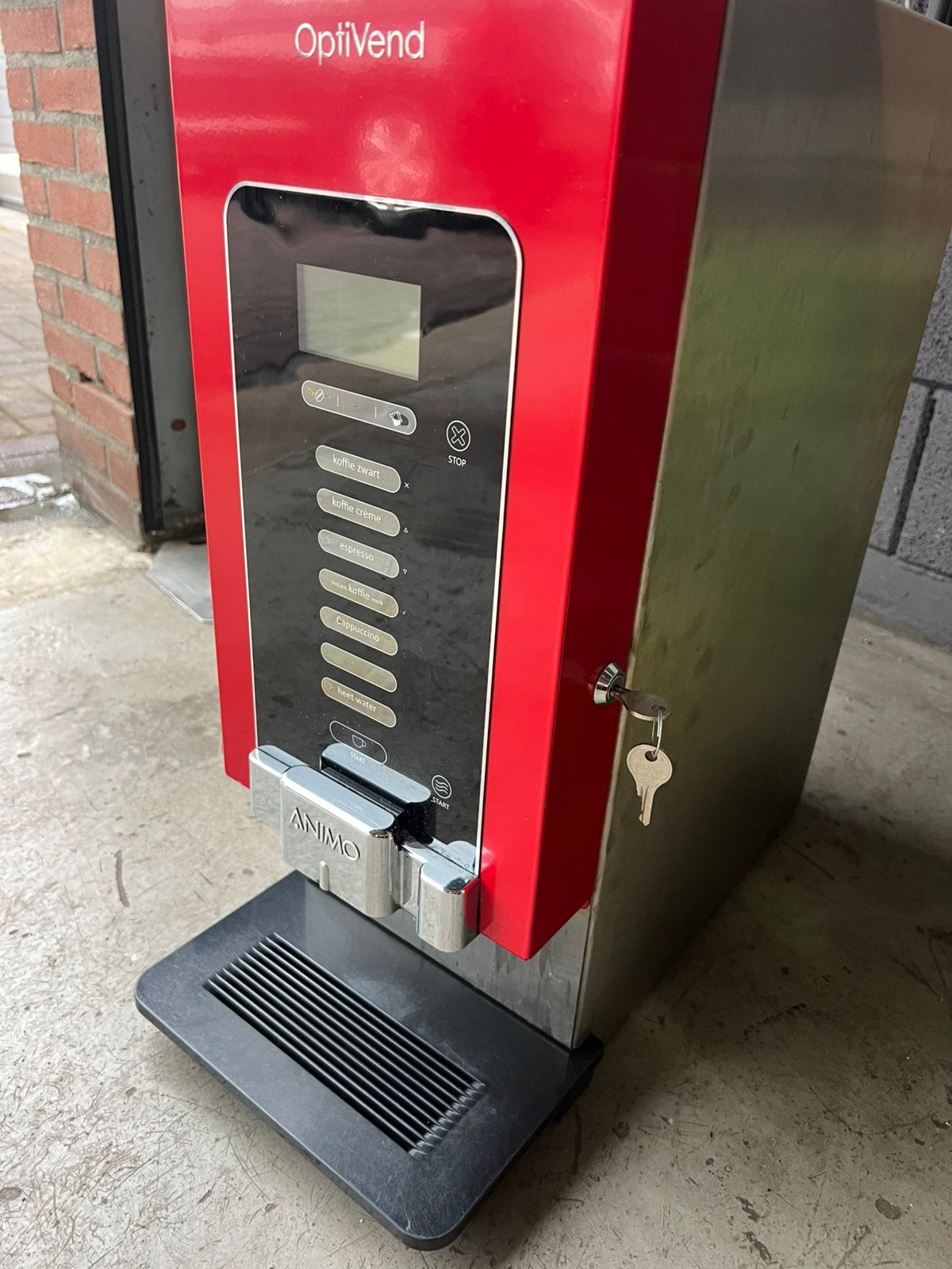 OptiVend Animo Koffiemachine- cappuc. espres. enz heerlijk!, Ophalen, Gebruikt, 10 kopjes of meer, Koffiemachine