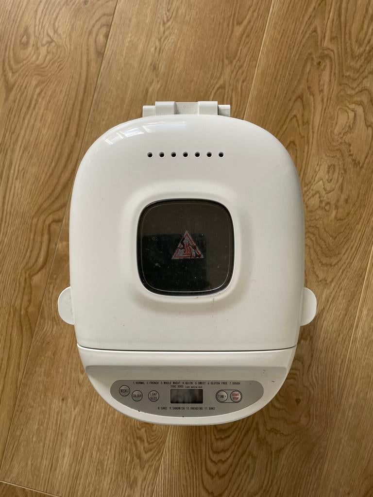 Domo Broodbakmachine met diverse programma's, Witgoed en Apparatuur, Gebruikt, 800 tot 1200 gram deeg, Kijkvenster, Ophalen