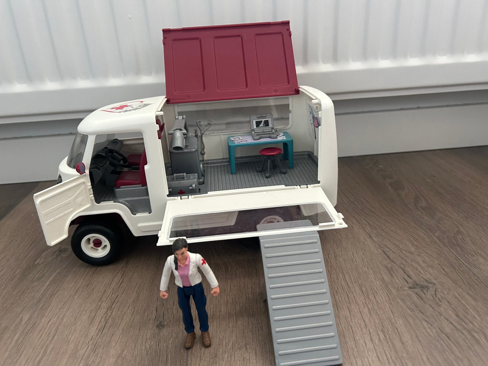 Schleich paarden/dierenarts wagen, Ophalen of Verzenden, Zo goed als nieuw