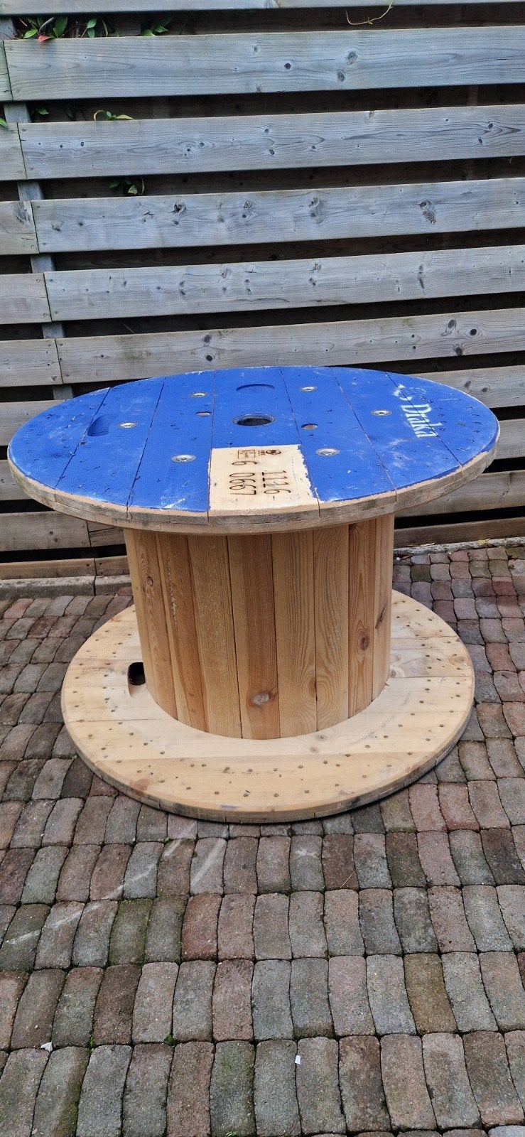 Houten Haspel, Ophalen of Verzenden, Zo goed als nieuw, Rond, Hout
