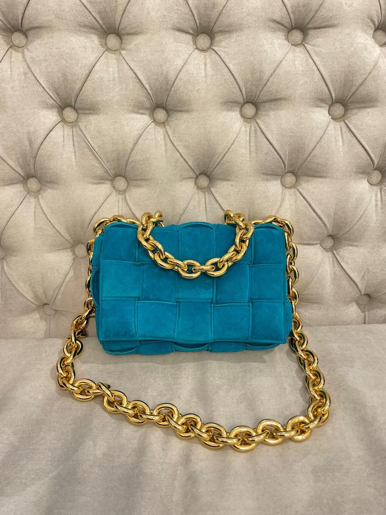 Bittega Veneta, Ophalen of Verzenden, Zo goed als nieuw, Blauw, Schoudertasje