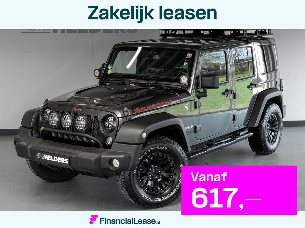 Jeep Wrangler 2.8 CRD Rubicon, Euro 6, 4 cilinders, Leder, Bedrijf