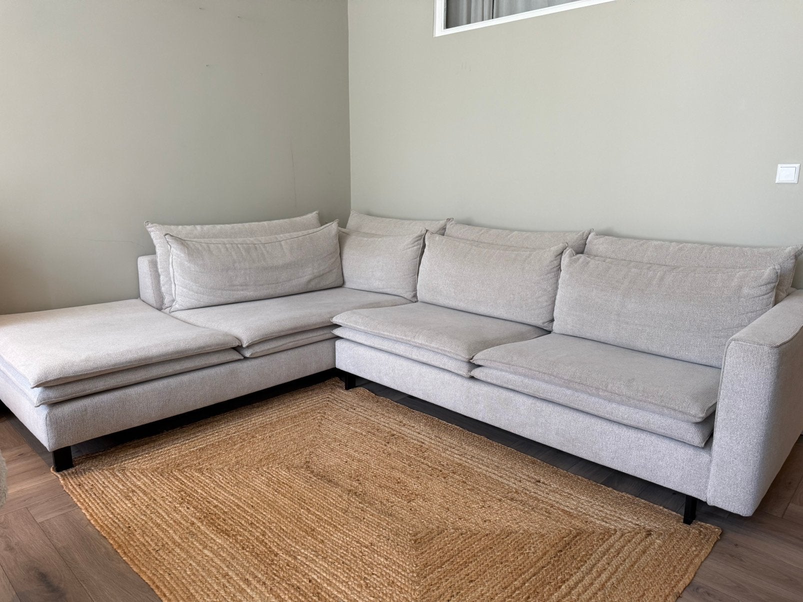 Room108 Nadine hoekbank, Ophalen, 250 tot 300 cm, 100 tot 125 cm, Hoekbank