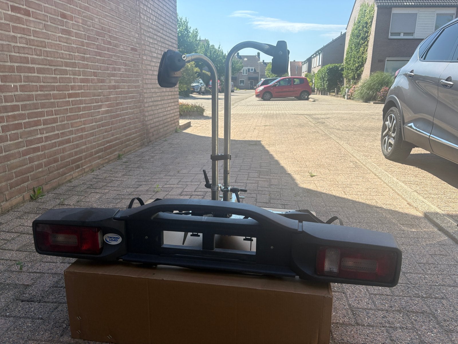 Twinny Load Swing FFK Trekhaakdrager voor 2 fietsen, Auto diversen, Fietsendragers, Gebruikt, Trekhaakdrager, 2 fietsen, Ophalen