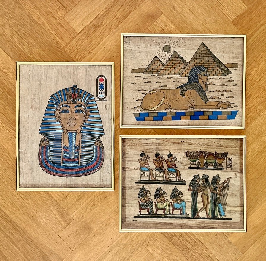 Egyptische schilderijen, Antiek en Kunst, Ophalen of Verzenden