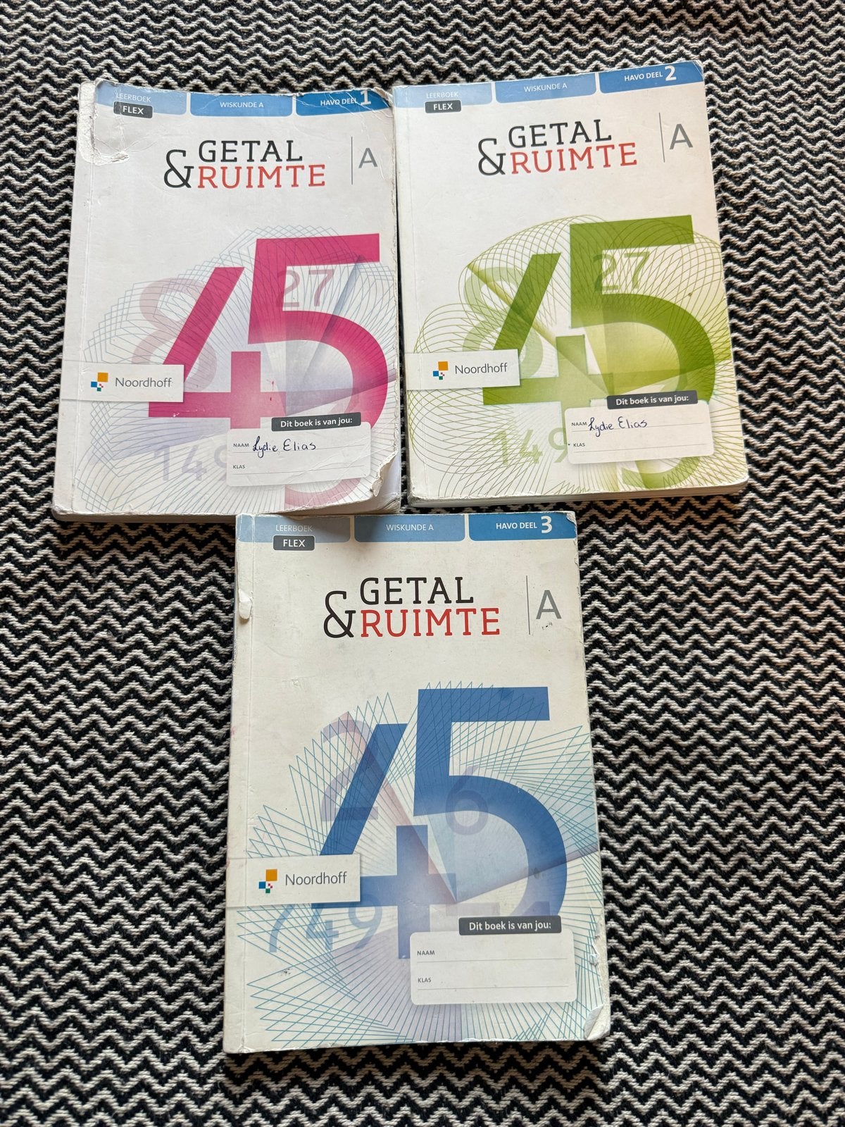 Getal & Ruimte Wiskunde A HAVO deel 1, 2 en 3, Boeken, Ophalen of Verzenden, Beta, Gelezen, HBO