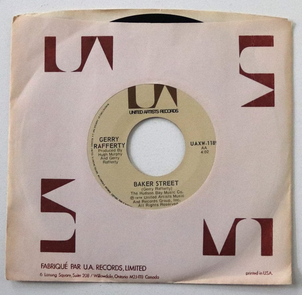 Gerry Rafferty - Baker Street - 7 inch single – 1978, Cd's en Dvd's, Vinyl Singles, Ophalen, Gebruikt, 7 inch, Pop