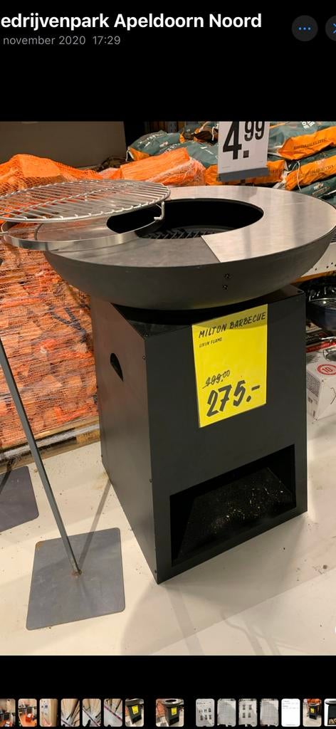 Milton Barbecue Livin Flame - 1 x keer gebruikt, Ophalen of Verzenden, Nieuw