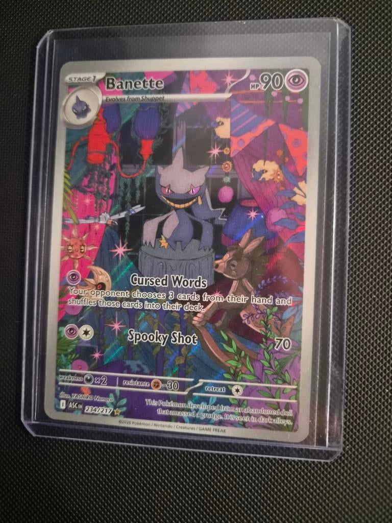 Pokémon - Banette Illustration Rare #234/217, Hobby en Vrije tijd, Verzamelkaartspellen | Pokémon, Nieuw, Losse kaart, Foil, Ophalen of Verzenden