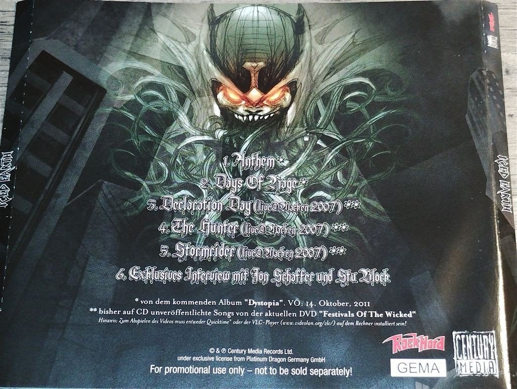 Iced Earth - Iced Earth 5 Songs [Promo], Ophalen of Verzenden, Zo goed als nieuw