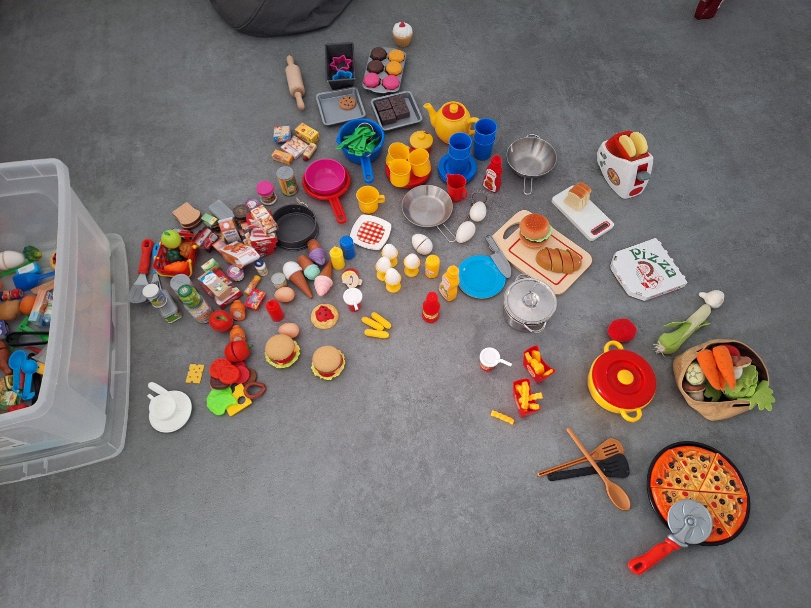 Grote set speelgoedkeuken en winkeltje accessoires, Ophalen, Gebruikt, Jongen of Meisje