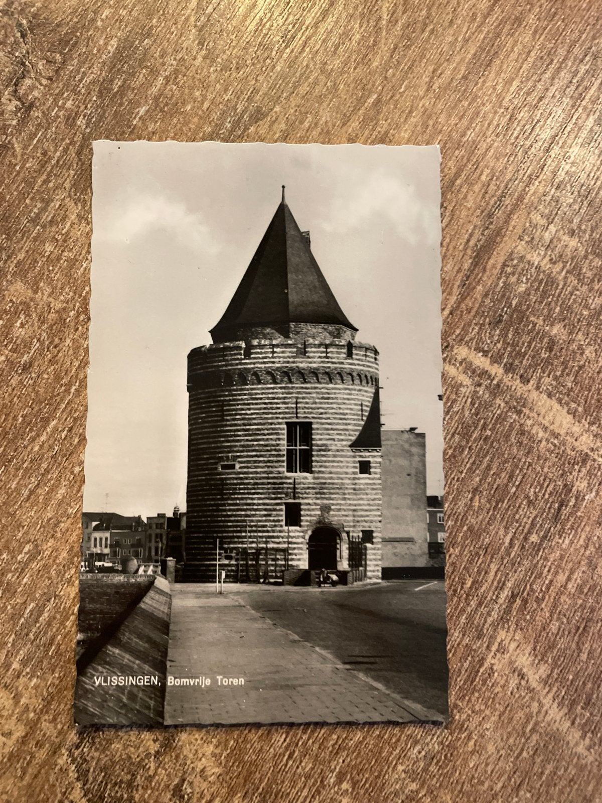 Oude ansichtkaart Vlissingen, Bomvrije Toren, Ophalen of Verzenden, 1940 tot 1960, Ongelopen, Zeeland