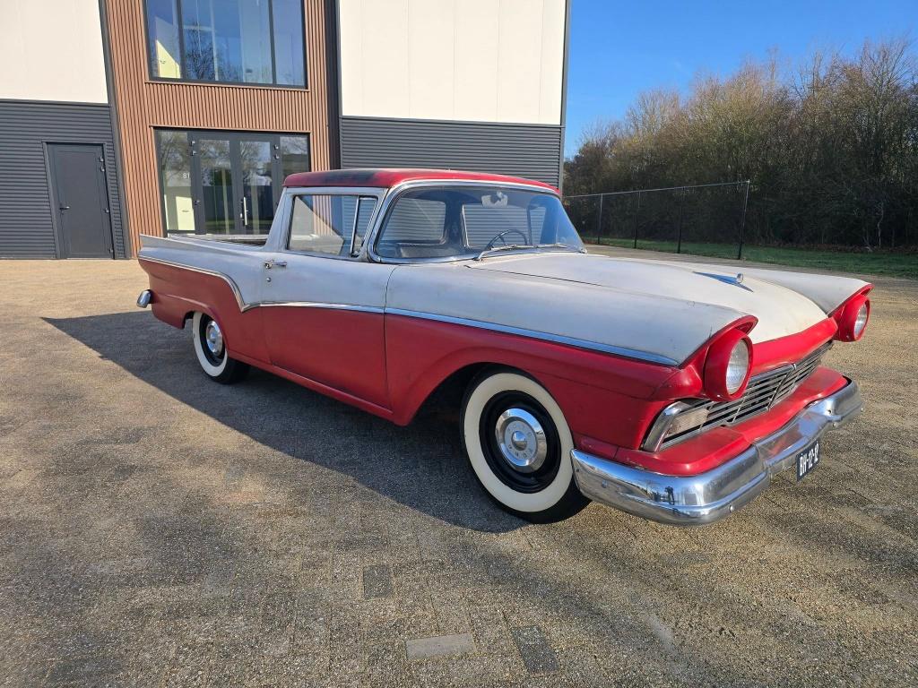 Ford Ranchero 1957 – 5.0 V8 Automaat | NL Kenteken, Auto's, Automaat, Achterwielaandrijving, 5000 cc, Zwart
