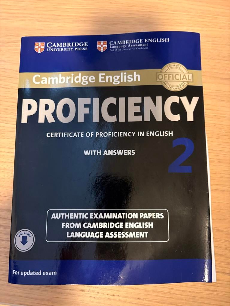 Cambridge English Proficiency 2 - Boek om Engels te leren, Ophalen of Verzenden, Gelezen, Non-fictie