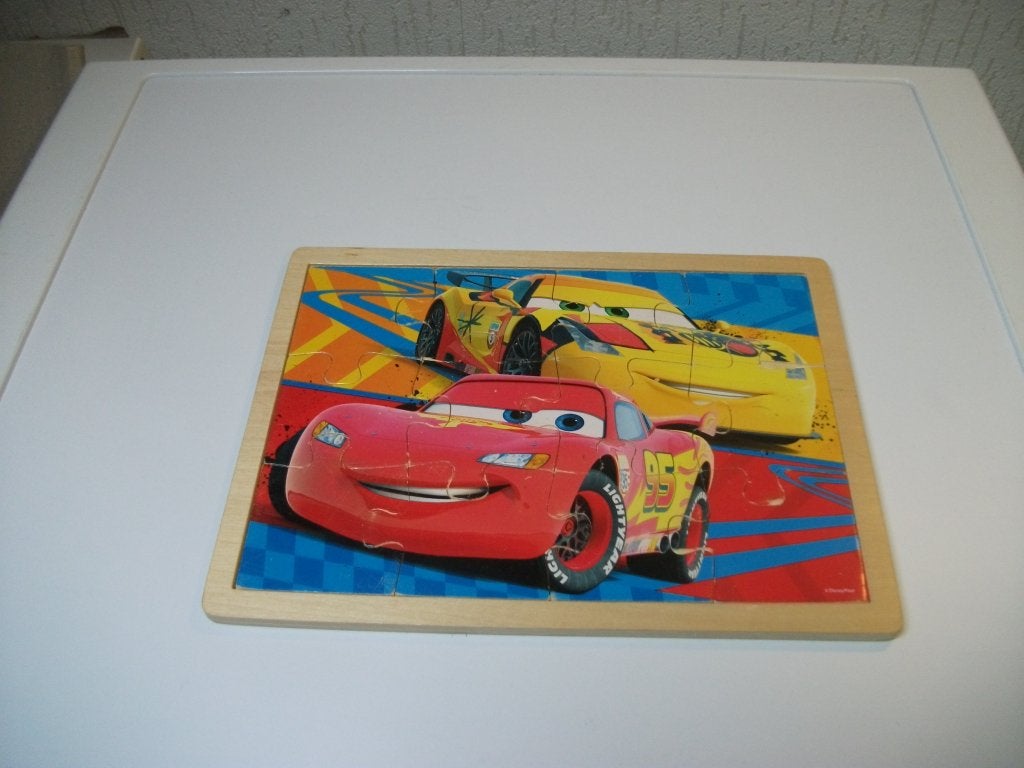 Puzzel Cars 12 delig, Ophalen of Verzenden, Gebruikt