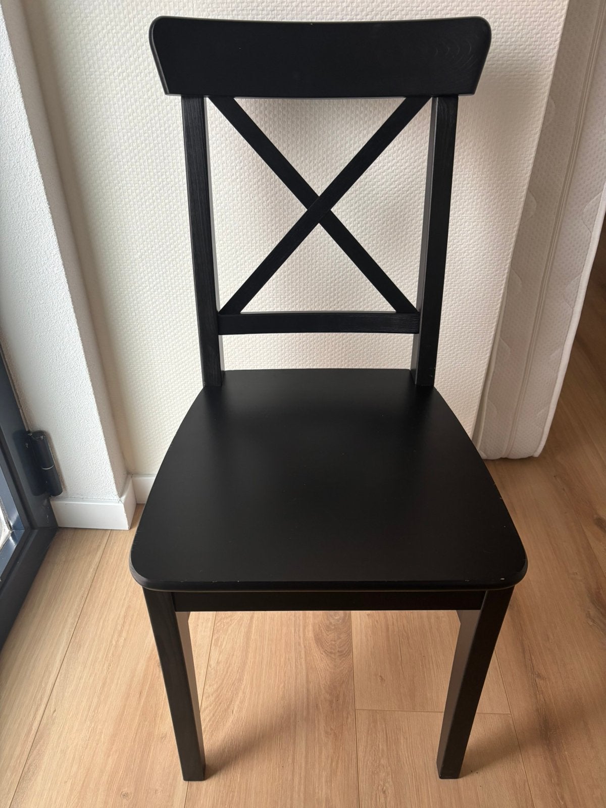 Ikea ROSENTORP eetkamerstoel, Huis en Inrichting, Stoelen, Ophalen, Gebruikt, Zwart, Eén