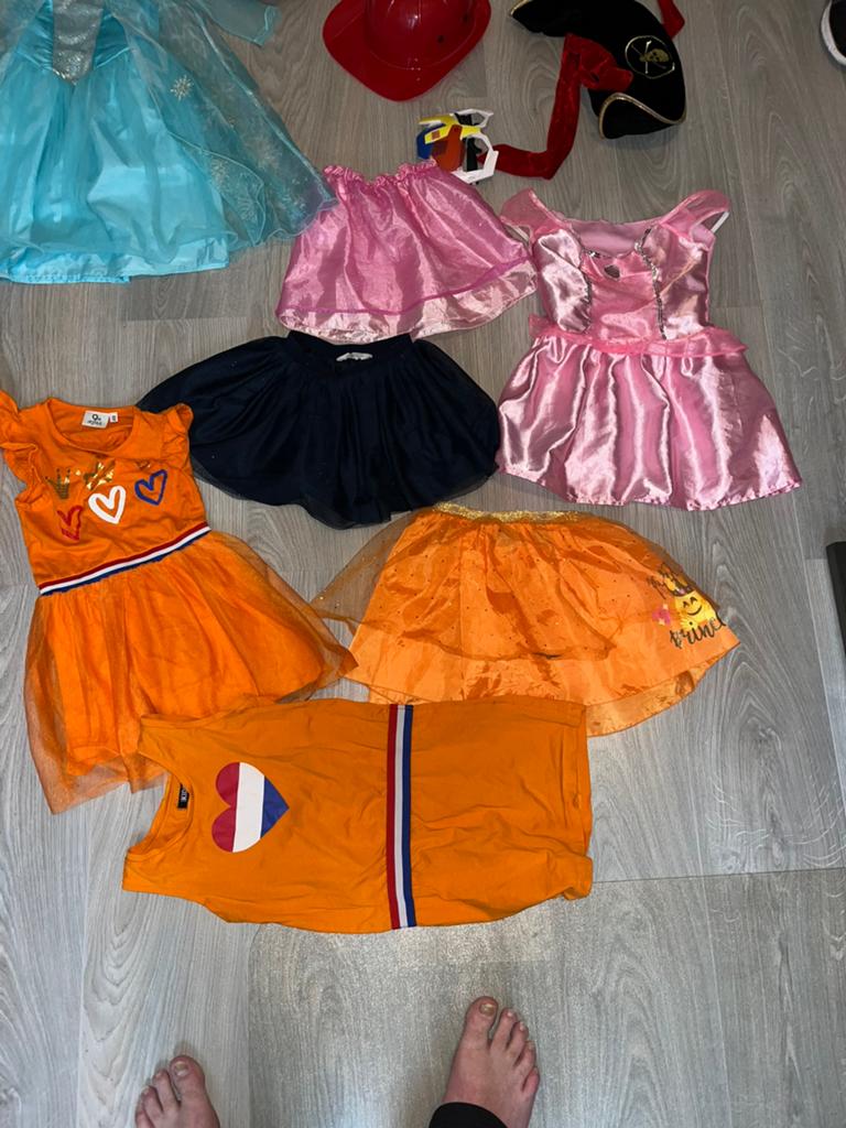 Verkleedkleren jurken meisje maat 110a116, Ophalen of Verzenden, Gebruikt, 110 t/m 116, Meisje
