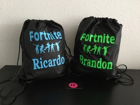 Fortnite rugtassen met je eigen naam, Ophalen of Verzenden, Nieuw, Overige merken, 30 tot 45 cm