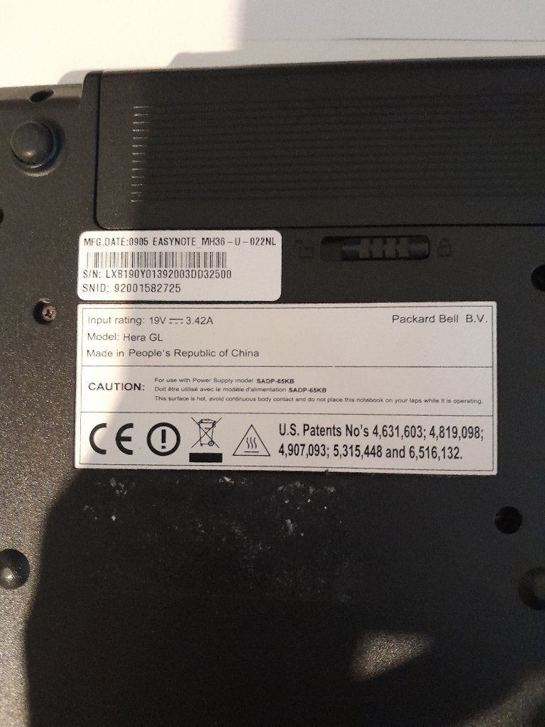 Packard Bell Easynote MH36, Computers en Software, Gebruikt, 2 tot 3 Ghz, Qwerty, Ophalen of Verzenden