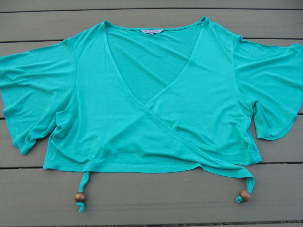 Groene bolero Essentials, Kleding | Dames, Maat 46/48 (XL) of groter, Ophalen of Verzenden, Groen, Gedragen