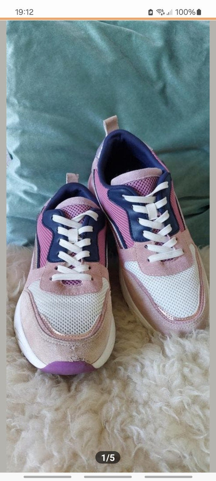 Posh by Poelman sneakers roze/blauw 41, Ophalen of Verzenden, Roze, Posh, Sneakers of Gympen