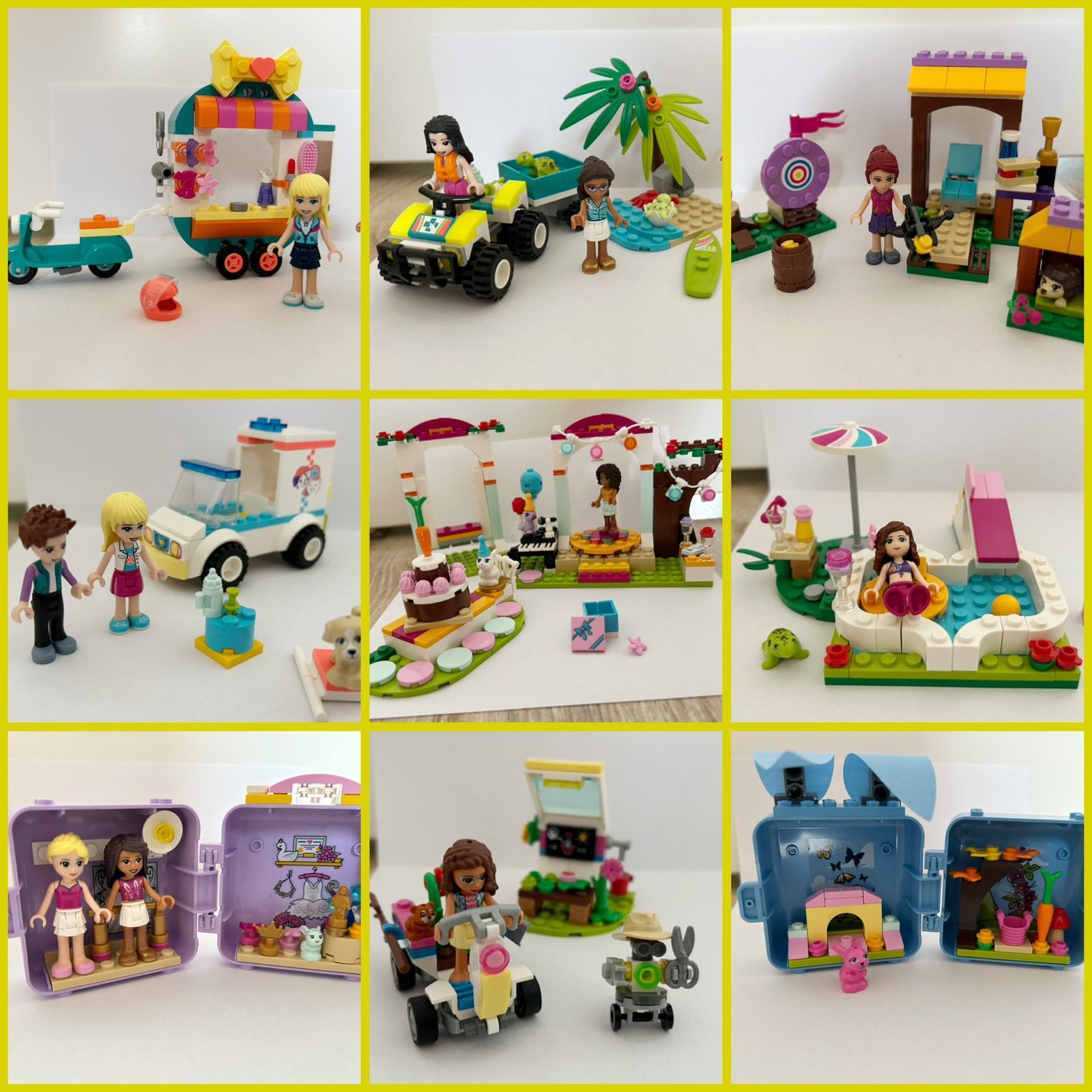 Lego Friends 9 complete sets, Gebruikt, Lego, Friends, Ophalen of Verzenden