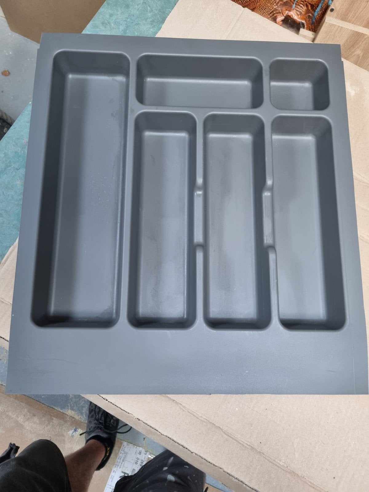 3 Keukenlade Organizers voor 50cm ladeblok - Grijs, Kunststof, Ophalen of Verzenden, Grijs, Overige typen