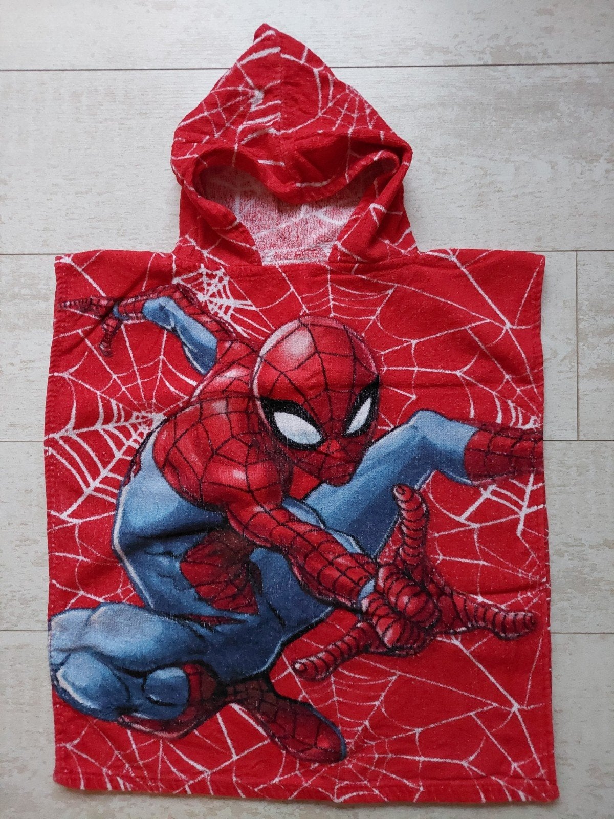 Als nieuw! Marvel Spiderman Bad Poncho handdoek Badponcho, Verzenden