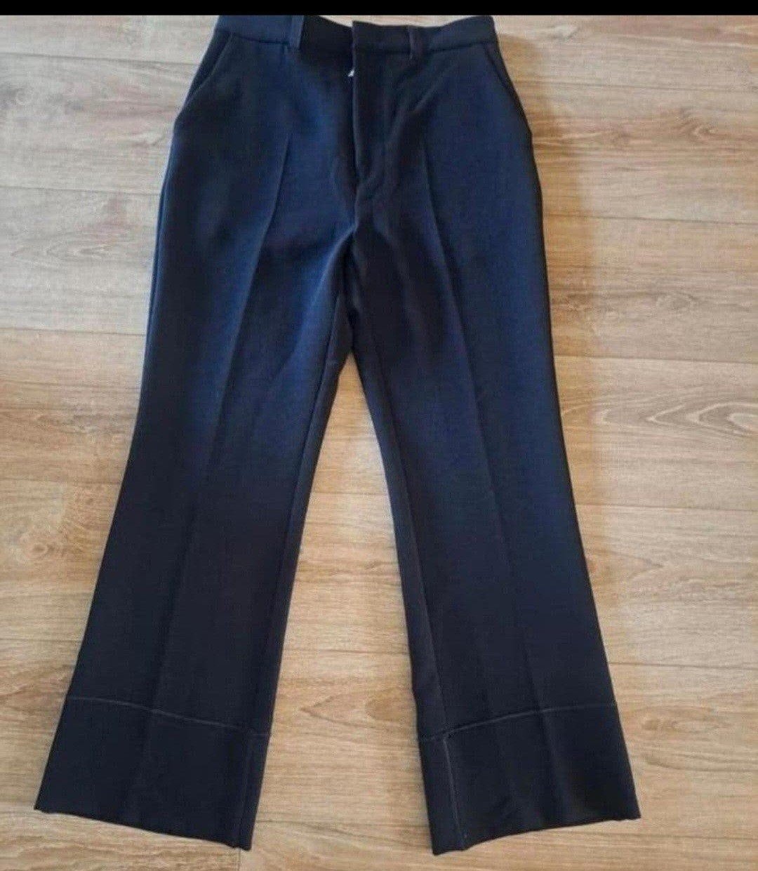 Donkerblauwe pantalon met brede pijpen - HIGH-TECH, Kleding | Dames, Ophalen of Verzenden