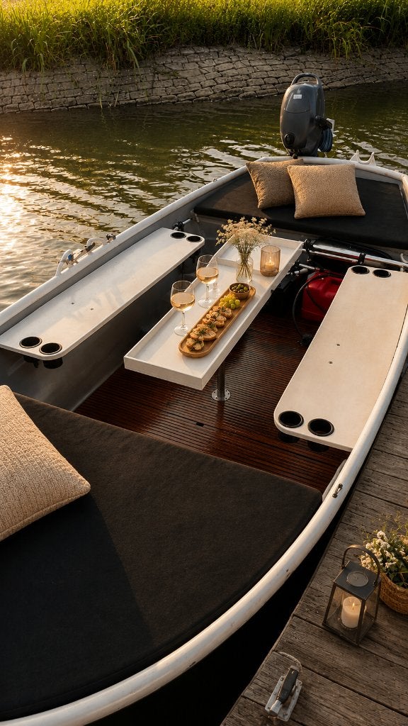 Grachtenboot/sloep met Yamaha 5pk, elektromotor en trailer, Gebruikt, 4 m, Staal, 5 pk