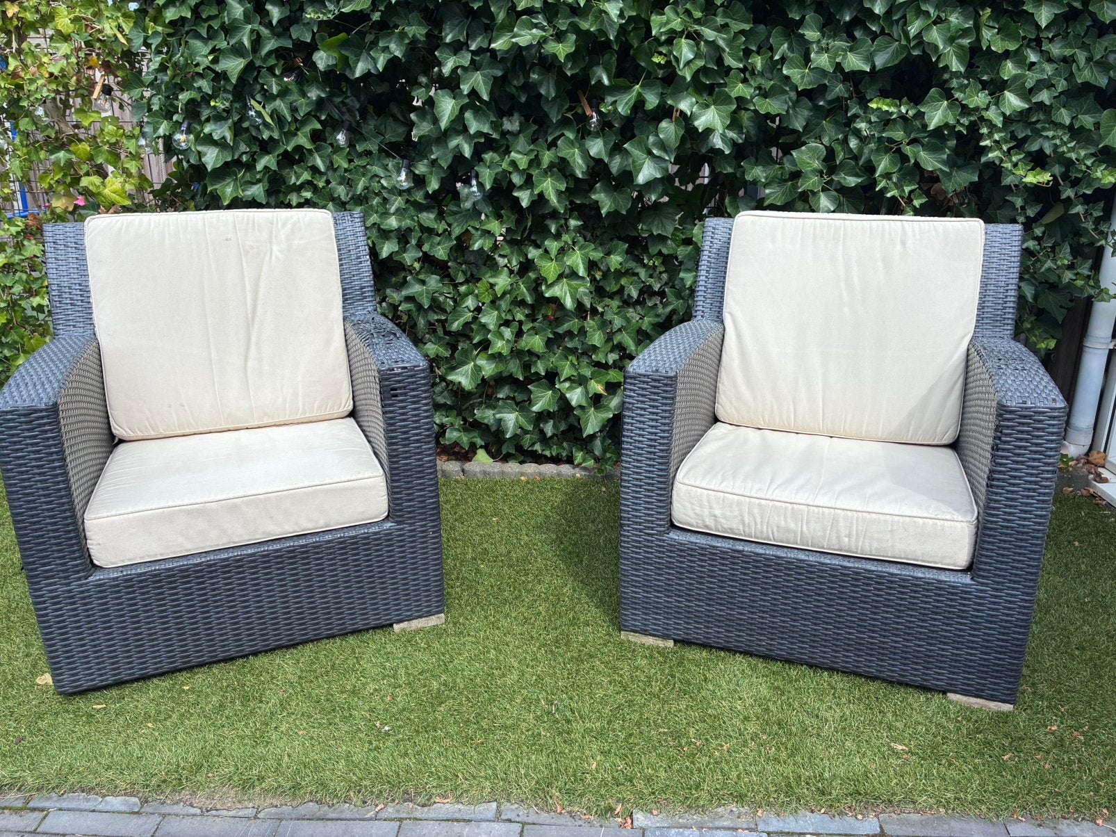 Tuinset (gratis af te halen), Kunststof, Gebruikt, Loungeset, Stoel