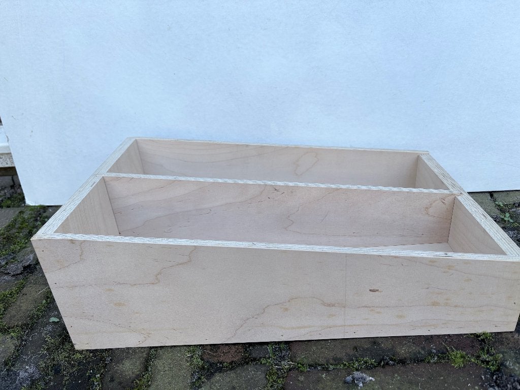 MOOIE HOUTEN BAK / OPRUIMBAK / NIEUW, Antiek en Kunst, Curiosa en Brocante, Ophalen