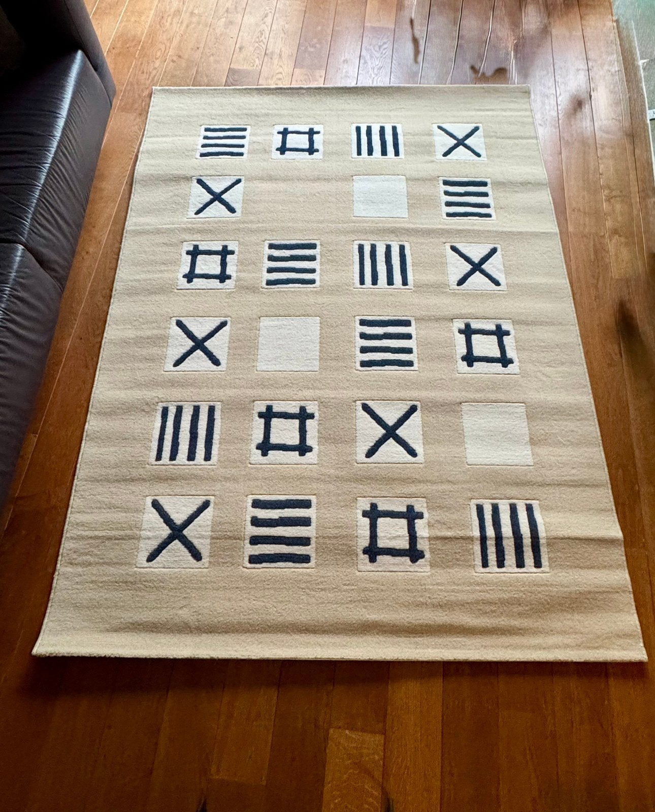 Tapijt 1.70 - 2.30, Ophalen, 100 tot 150 cm, Beige, 200 cm of meer