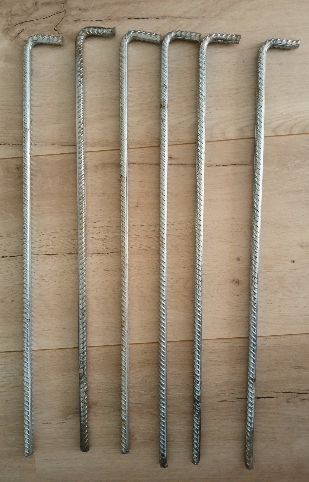 Stormharingen/ haringen - 6 stuks, 53 cm lang, zeer netjes, Ophalen of Verzenden, Gebruikt