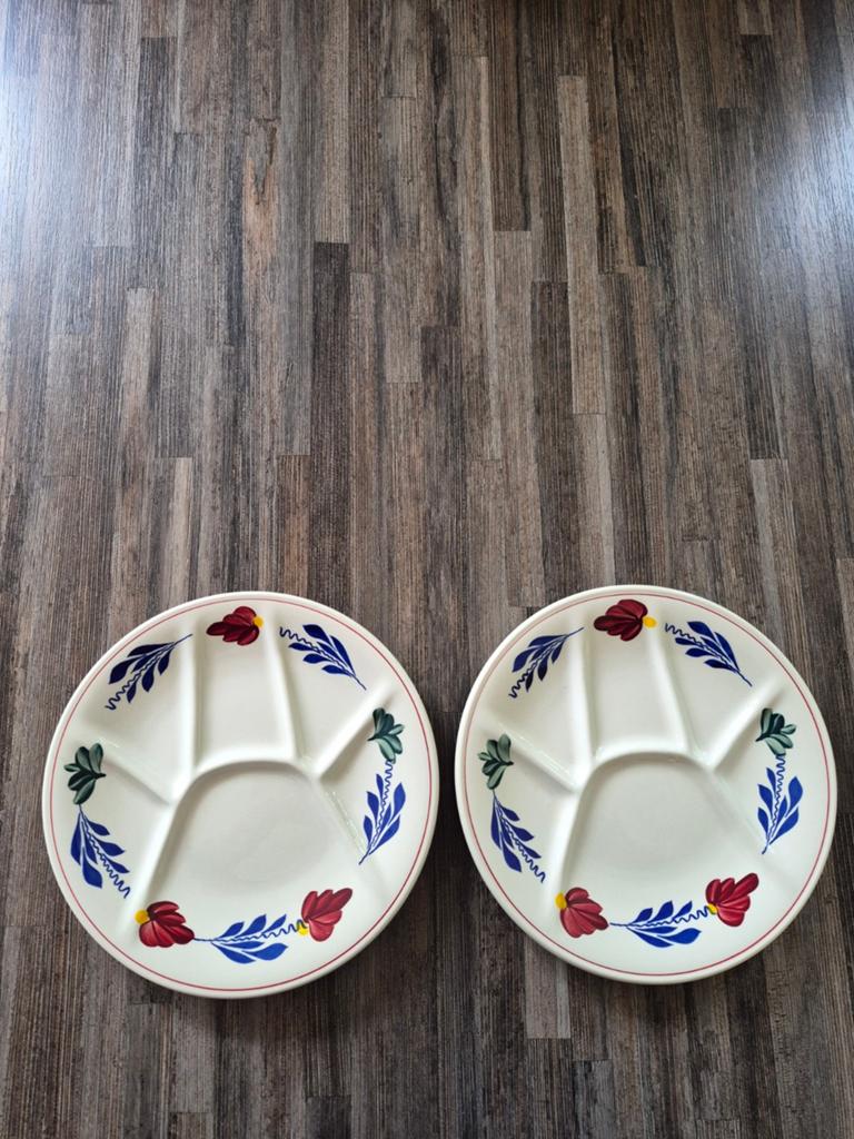Boerenbont Fondue Gourmet bord (6-vaks), Huis en Inrichting, Keuken | Servies, Nieuw, Ophalen of Verzenden, Bord(en), Aardewerk