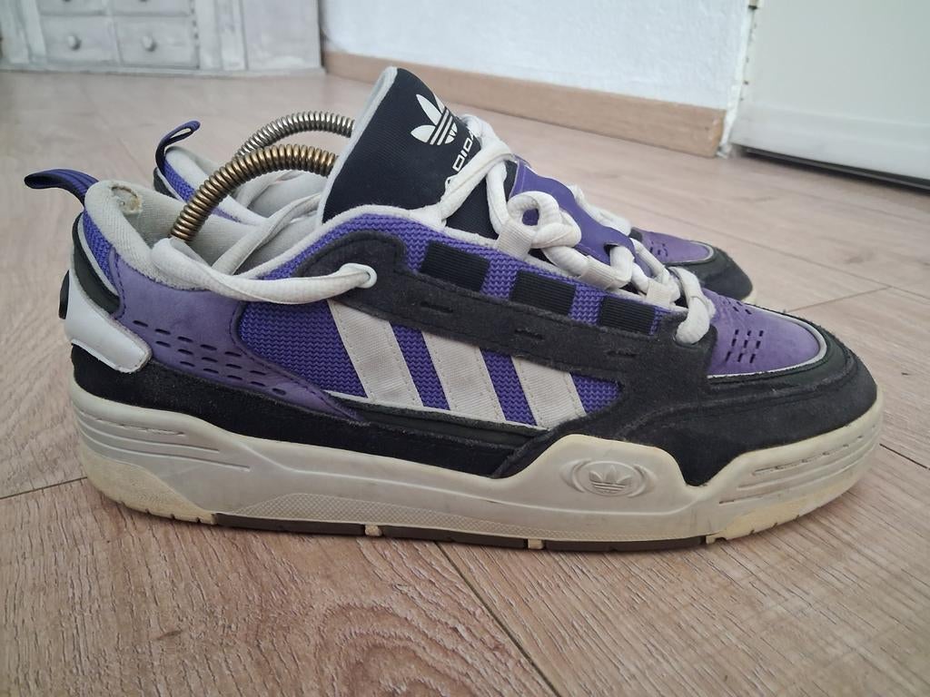 Adidas ADI2000 Sneakers - Paars/Zwart - Maat 45 1/3, Overige kleuren, Ophalen of Verzenden, Sneakers of Gympen, Adidas